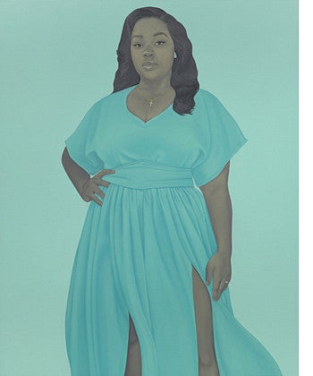 The portrait of Breonna Taylor painted by Amy Sherald is displayed at the Smithsonian’s National Museum of African American History and Culture Portrait of Breonna Taylor painted by Amy Sherald